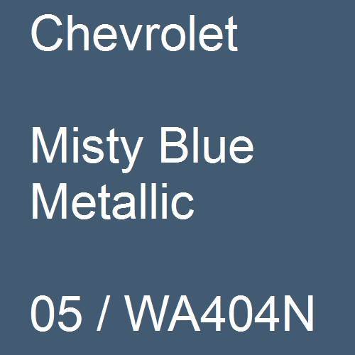 Chevrolet, Misty Blue Metallic, 05 / WA404N.